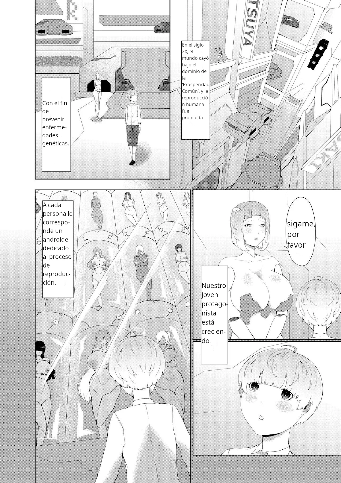 Anata Konomi no Seishori Senyou Jinzou Ningen o Chuumon Shimashou｜Ordenar un Androide Exclusivamente para Satisfacer tus Necesidades Sexuales Preferidas page 2 full