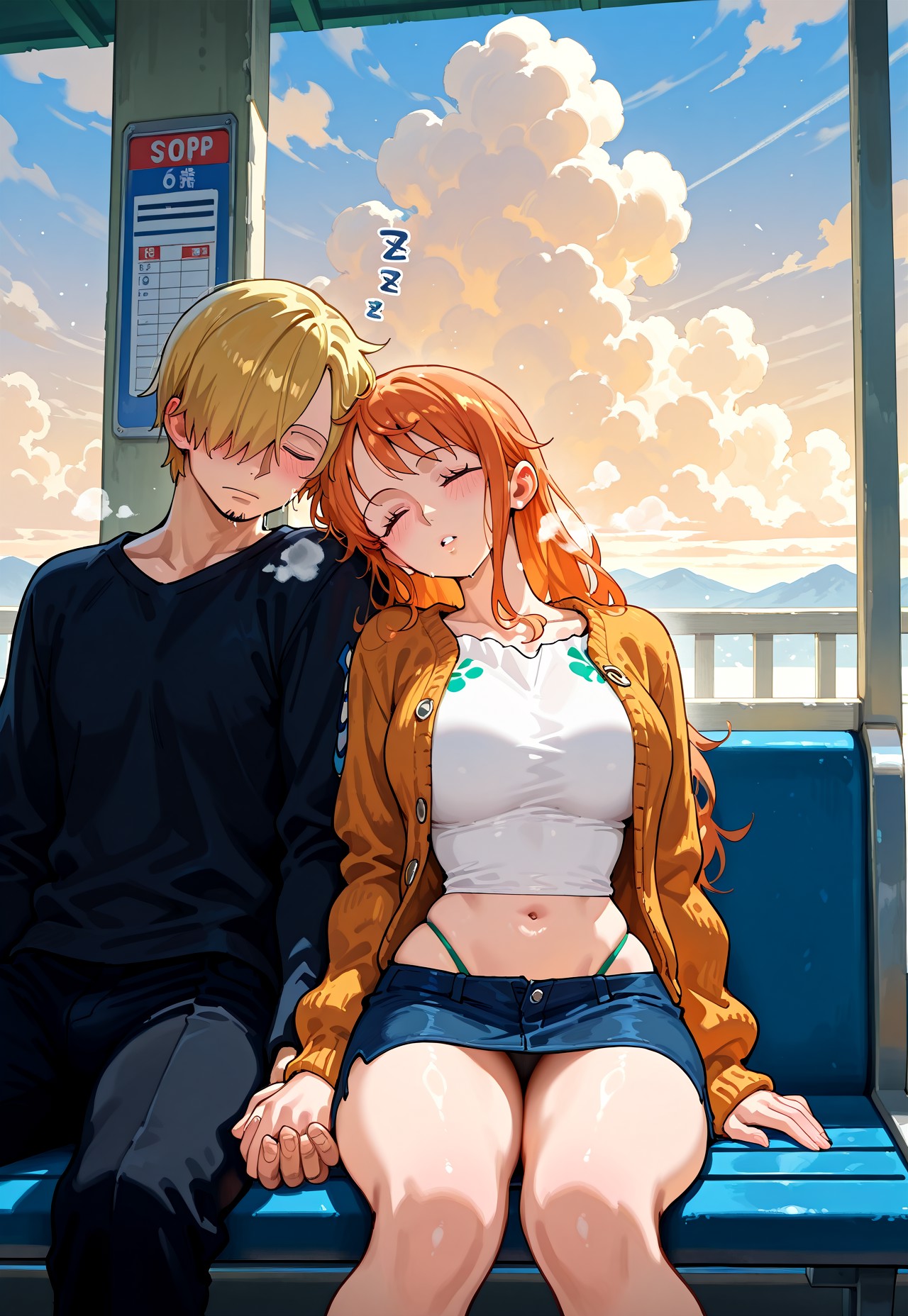 BUS STOP REST – HOLDING HANDS SLEEP page 3 full