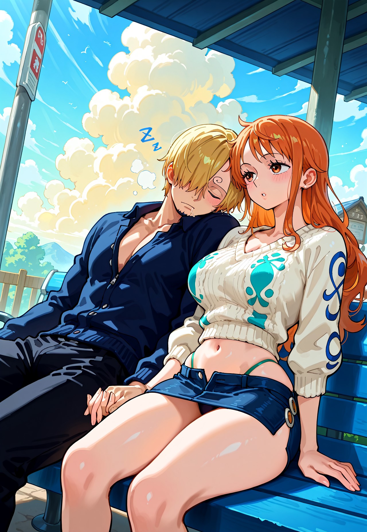 BUS STOP REST – HOLDING HANDS SLEEP page 5 full