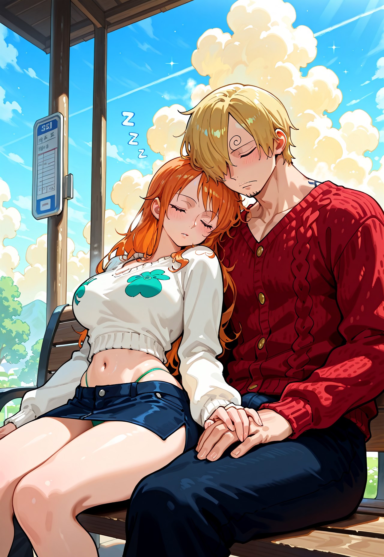 BUS STOP REST – HOLDING HANDS SLEEP page 7 full