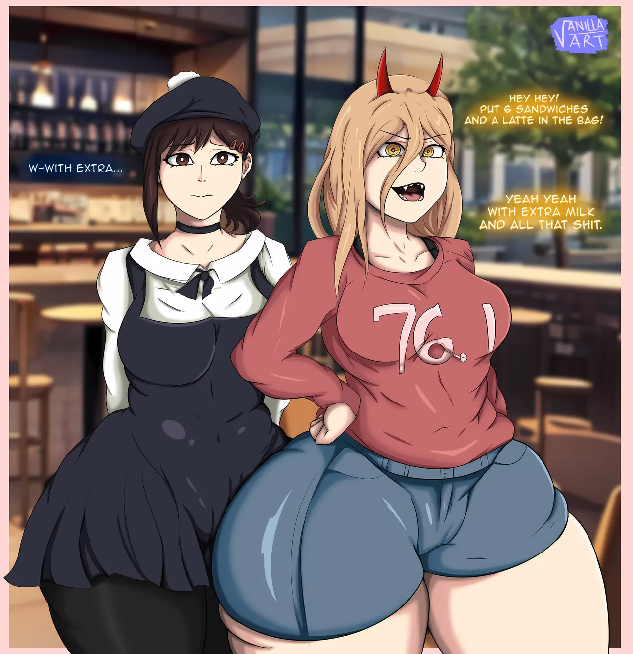 Power &amp; Kobeni Stuffed ~ Going to Starbucks 🧋 page 2 full