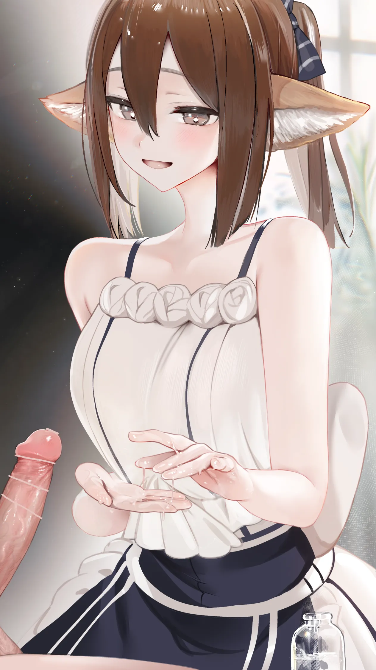 Lena Onee-san no Takumi na Oil Tekoki  | 퍼퓨머 레나 누나의 능숙한 오일 대딸 page 1 full