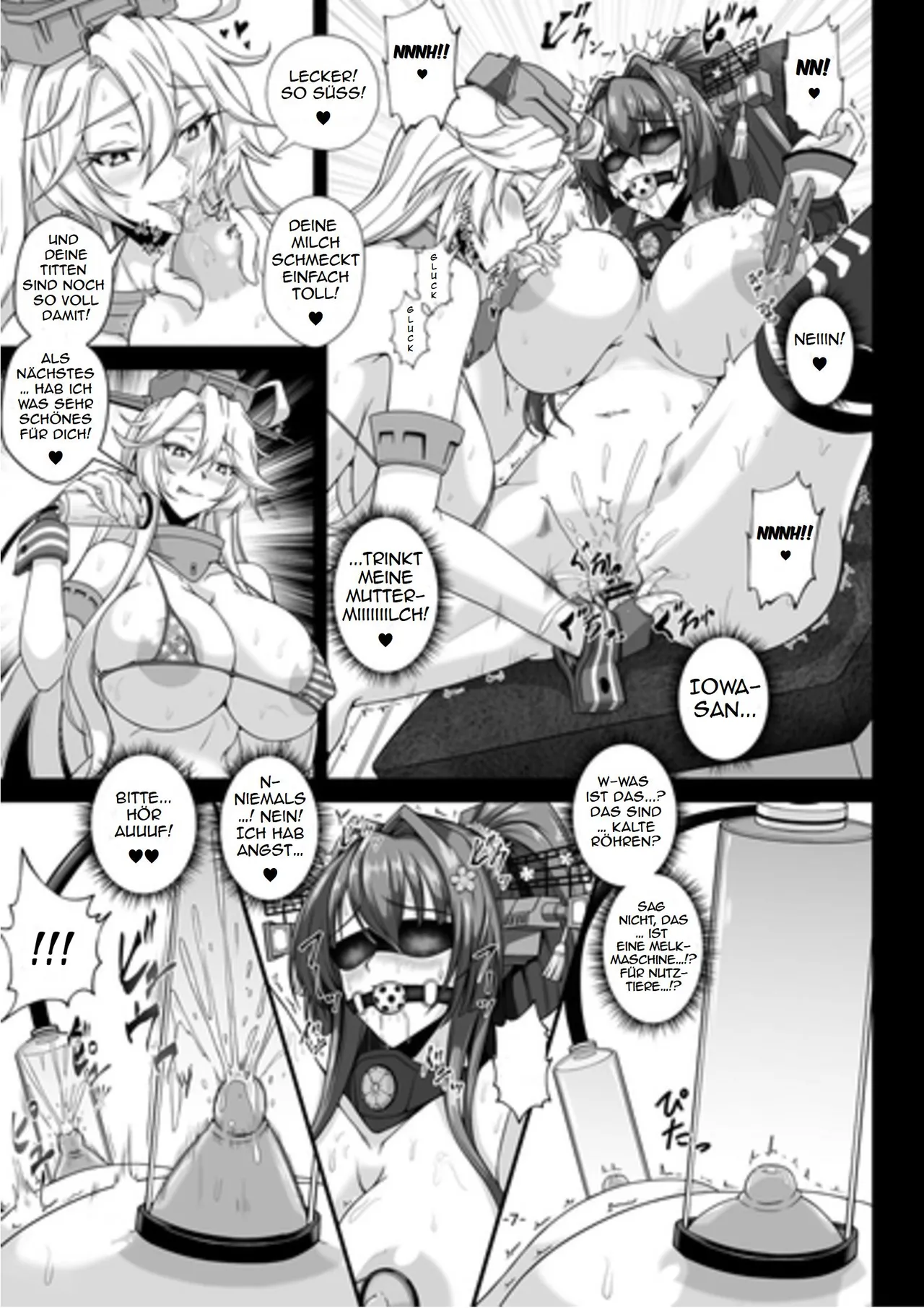 Kemono-Kan Yamato &amp; Iowa X Sakunyuu X Juukan │ Bestiality Fleet YAMATO &amp; IOWA X MILKING X BESTIALITY page 5 full