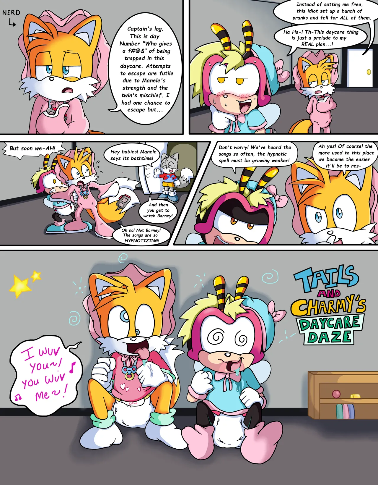 Tails and Charmy's Daycare Daze! page 1 full