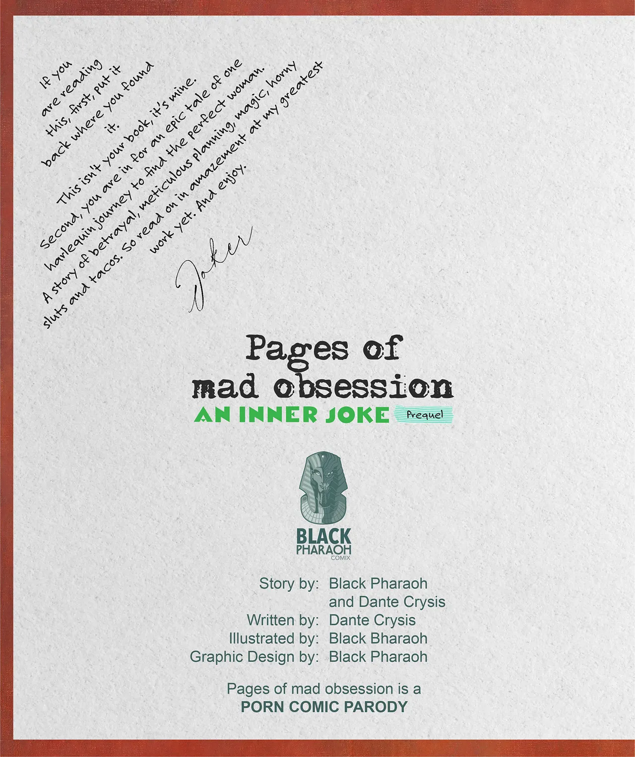 Pages of Mad Obsession page 2 full