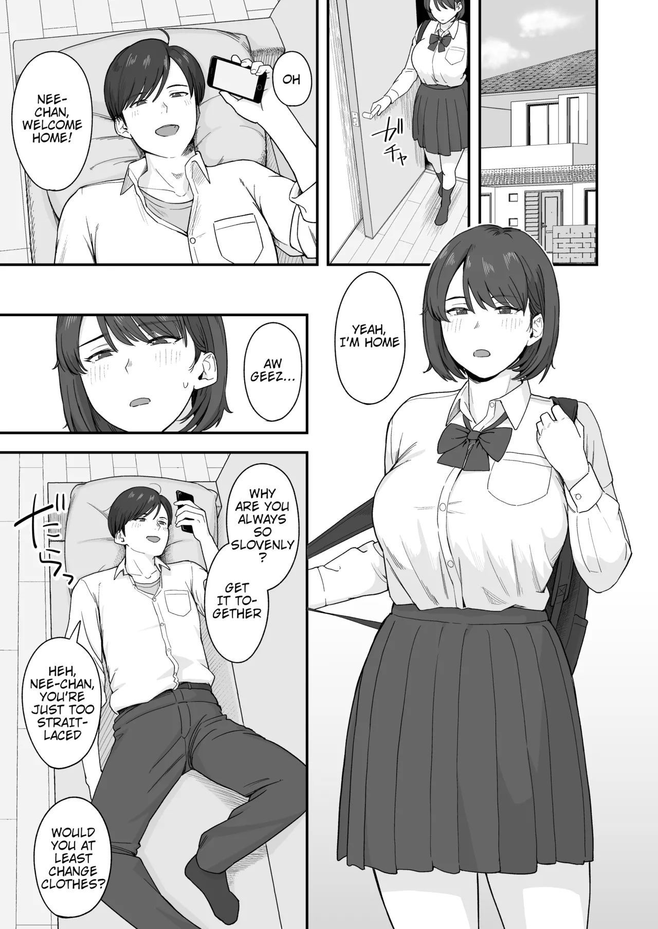 Benkyou ni Shuuchuu Shitai Muttsuri na Ane wa, Karada no Aishou Bacchiri na Otouto no Sasoi o Kotowarenai | The Reluctant Sister Who Wants to Focus On Study Can't Resist Temptation From the Brother She Shares Perfect Body Compatibility With page 3 full