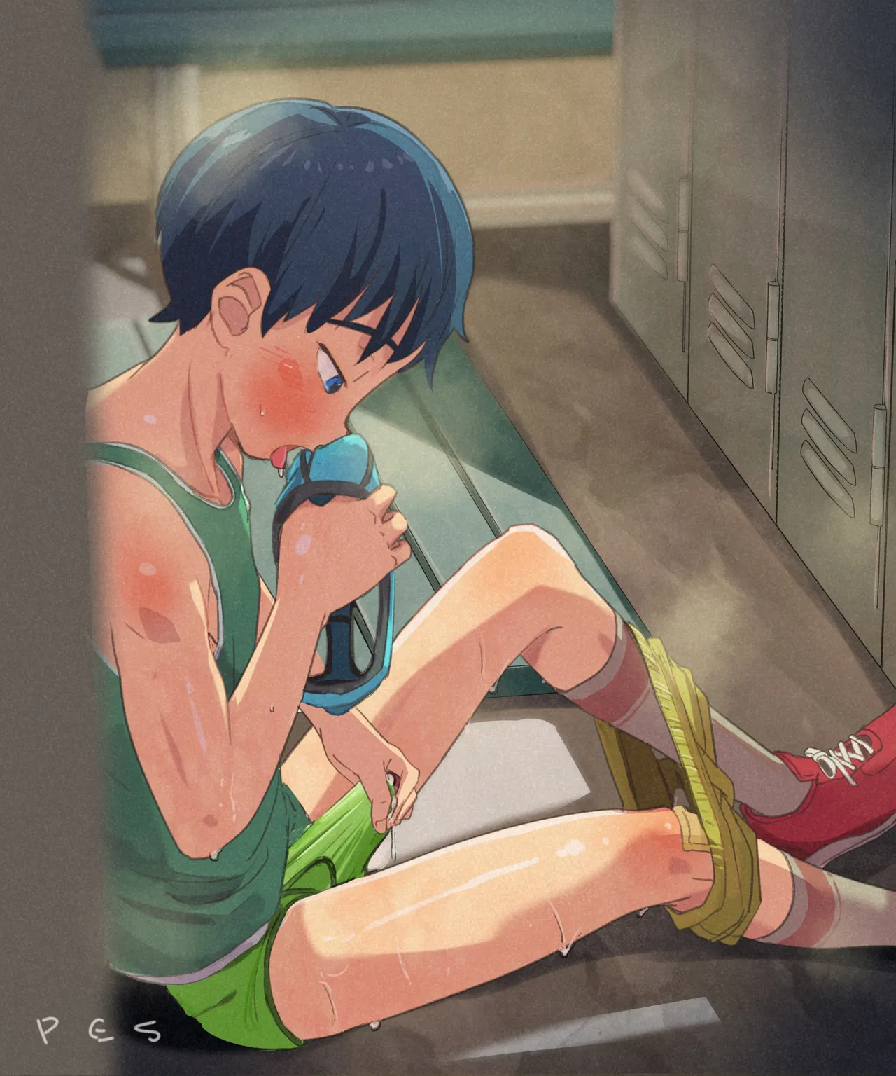 チームメイトが俺のパンツでオナニーしてるのを見てしまった件 page 8 full