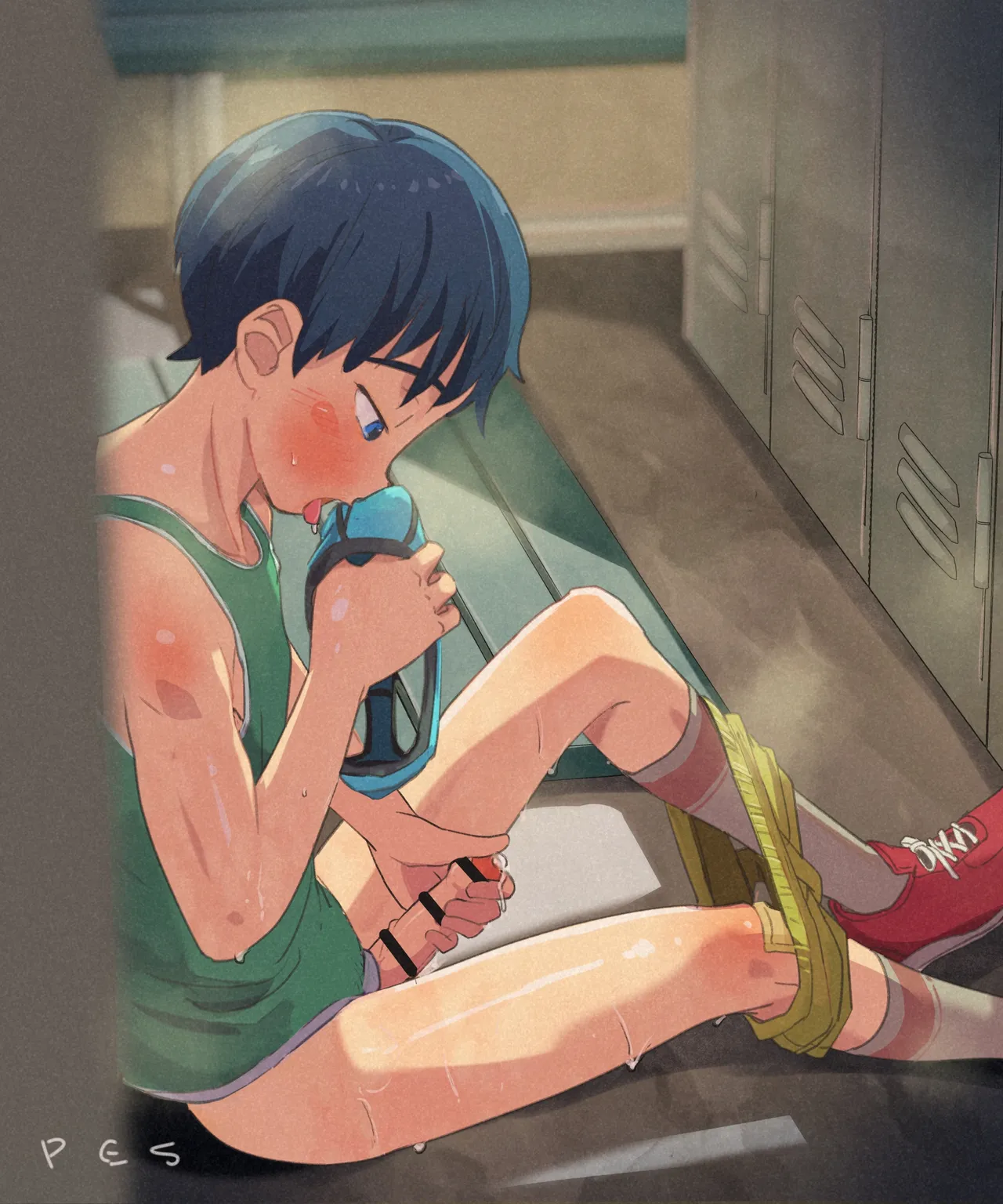 チームメイトが俺のパンツでオナニーしてるのを見てしまった件 page 9 full