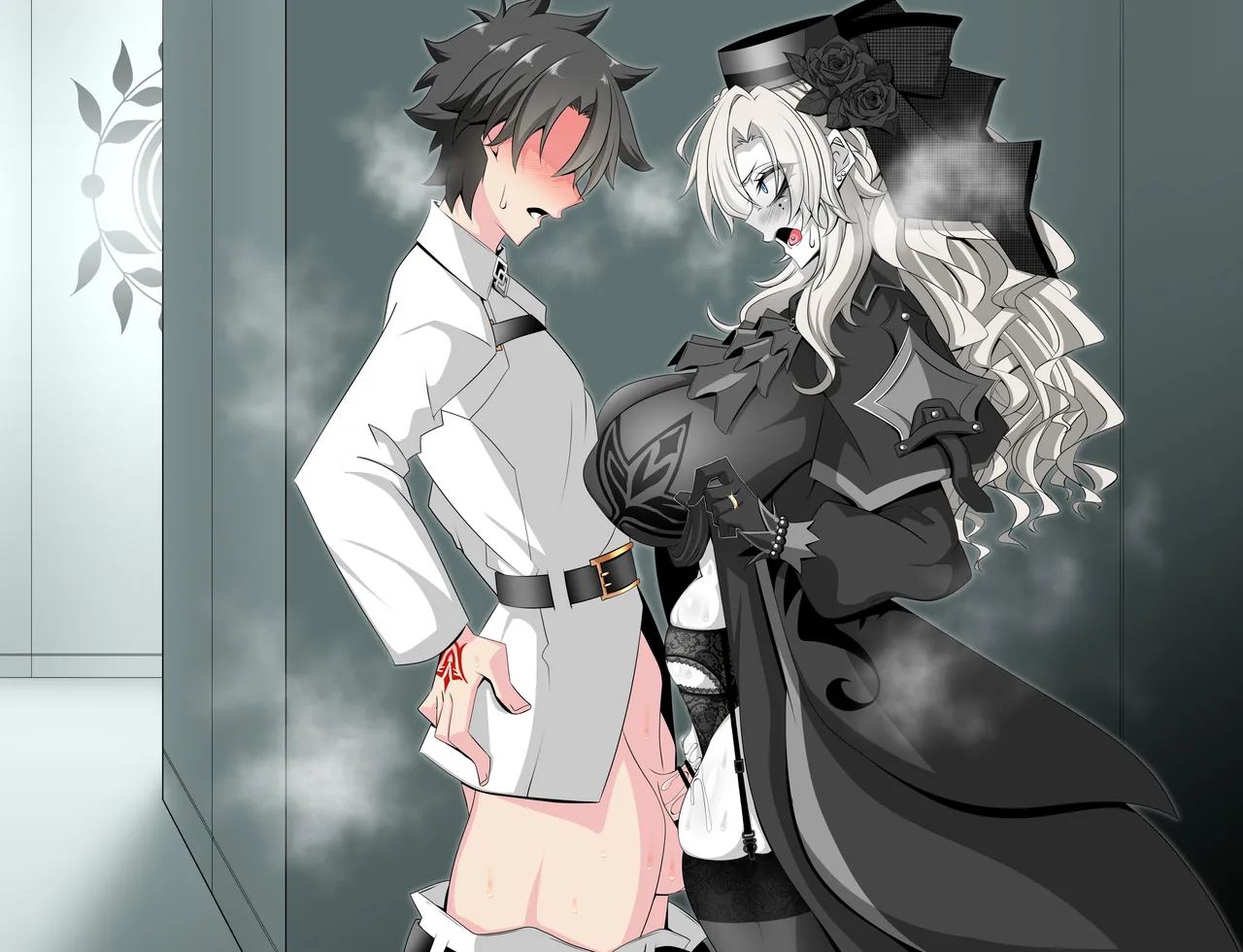 『Kriemhild and Pure Love NTR Cheating Erotica: A Close Call in the Hallway』-Various Variants- page 9 full