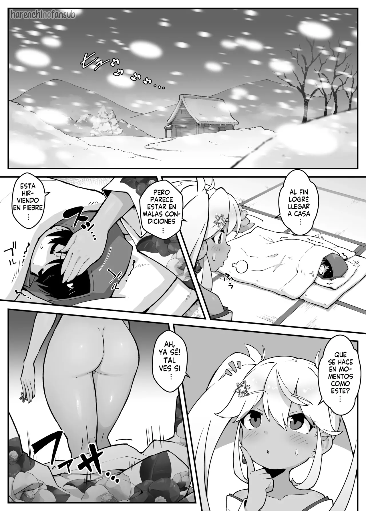 Oneshota suki no yukionna ga oneshota suru hon|Una chica de las nieves que ama el oneshota y su historia con un shota page 5 full
