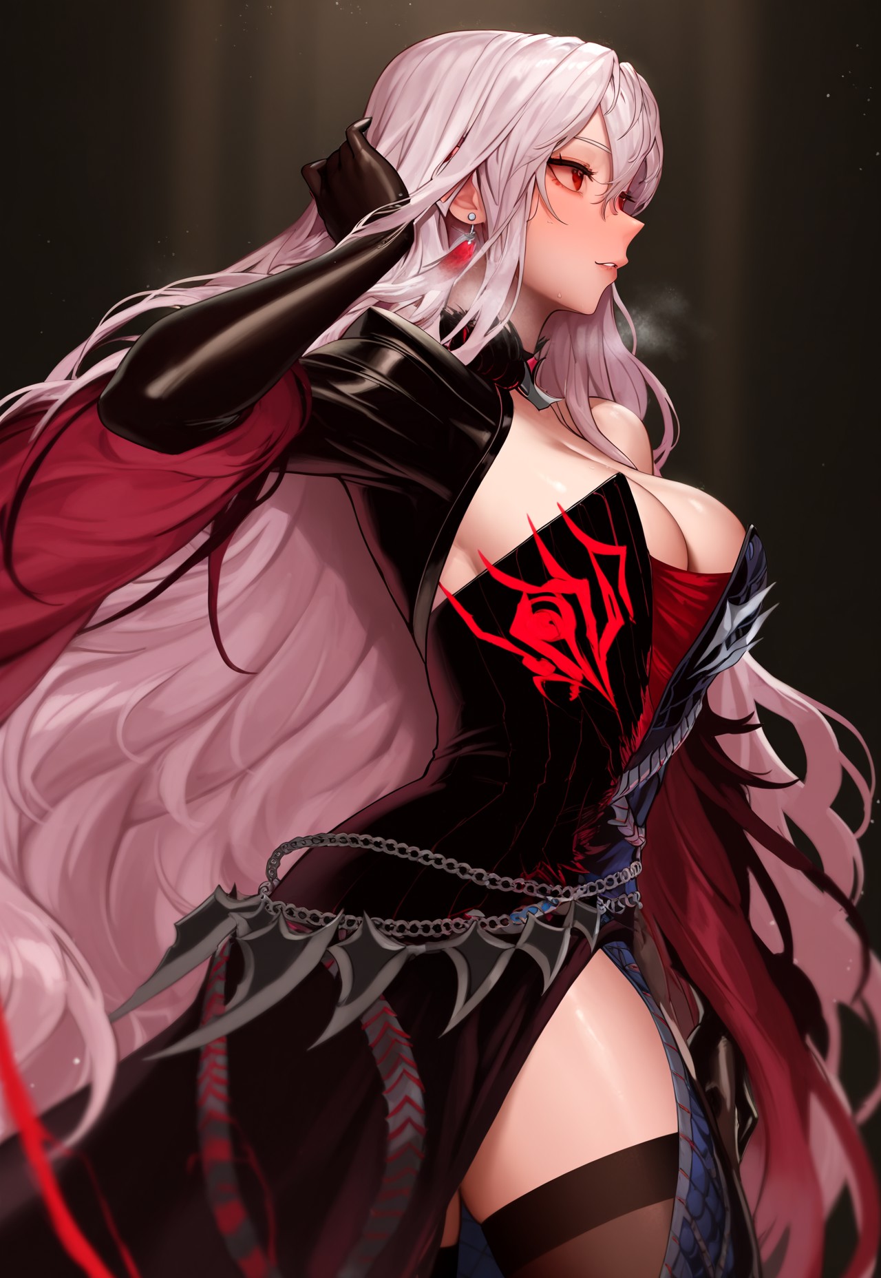 DEMONBANE SOLEMN POV – BLACK DRESS CLEAVAGE page 10 full