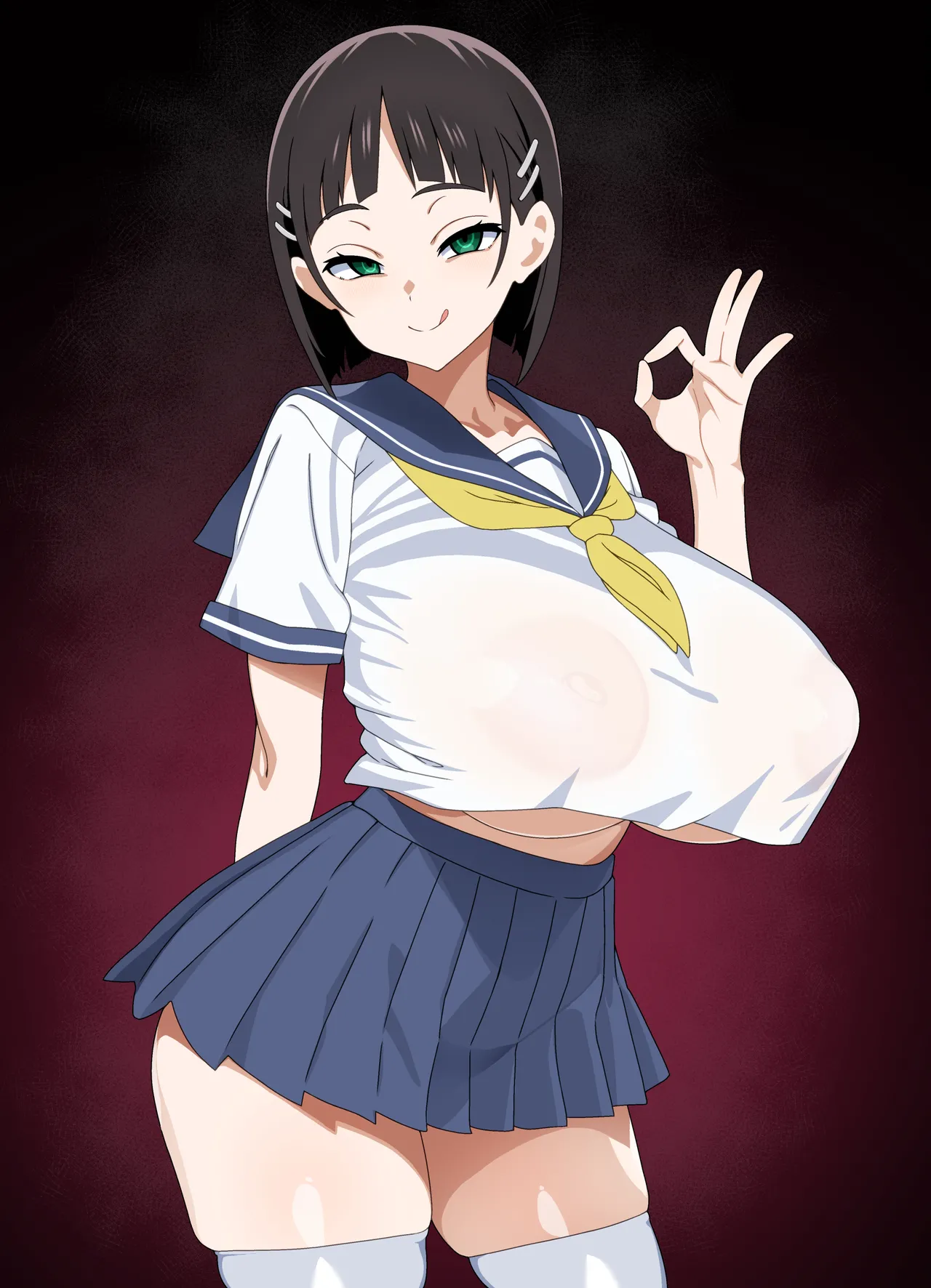 【Suguha Fellatio Practice CG with Dialogue】 13 images page 8 full