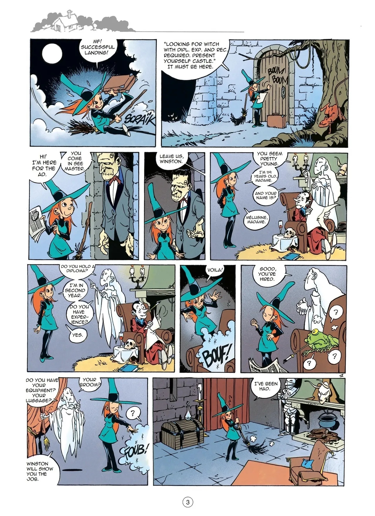 Mélusine #01 - Spells, 1995 page 3 full