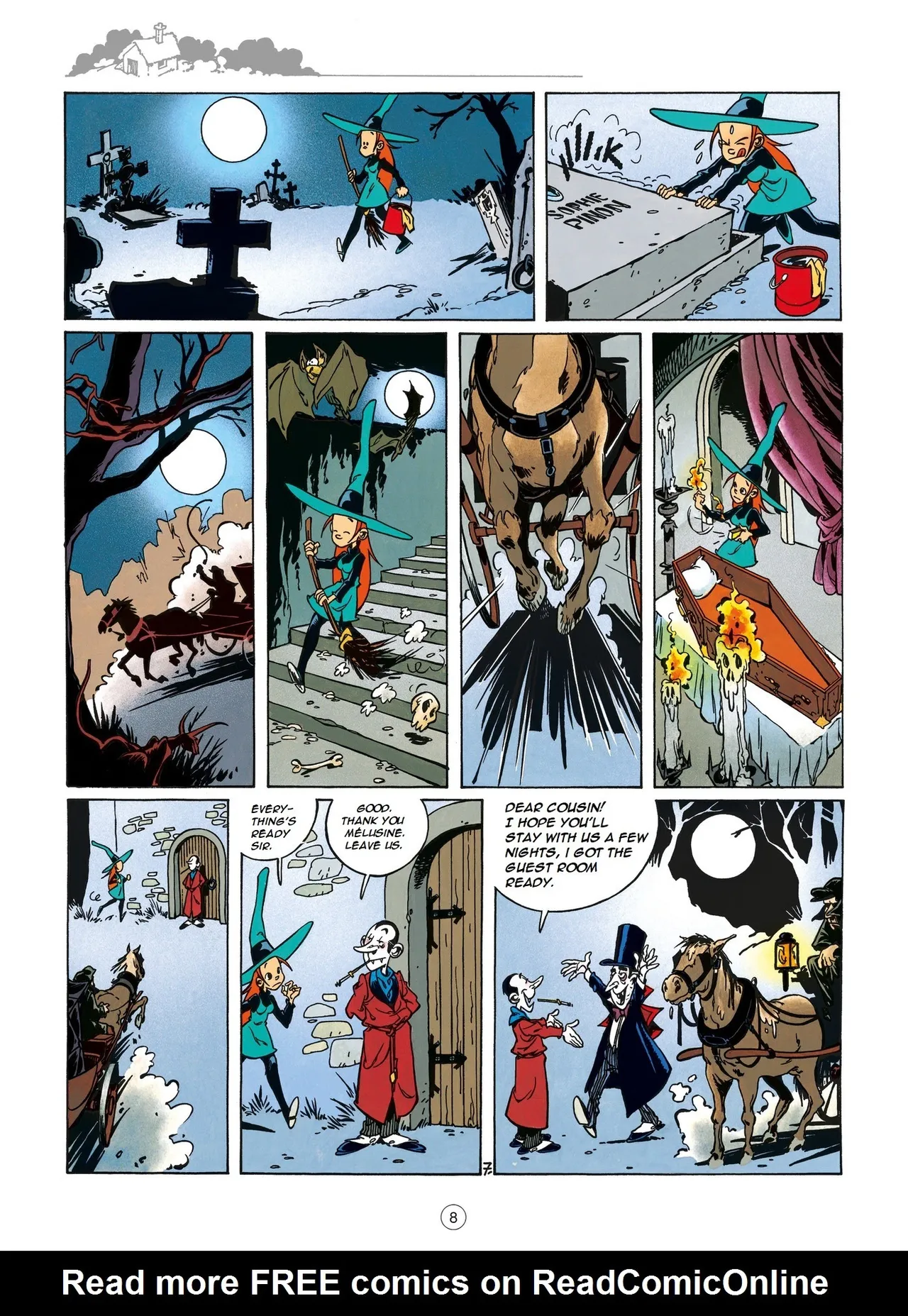 Mélusine #01 - Spells, 1995 page 8 full
