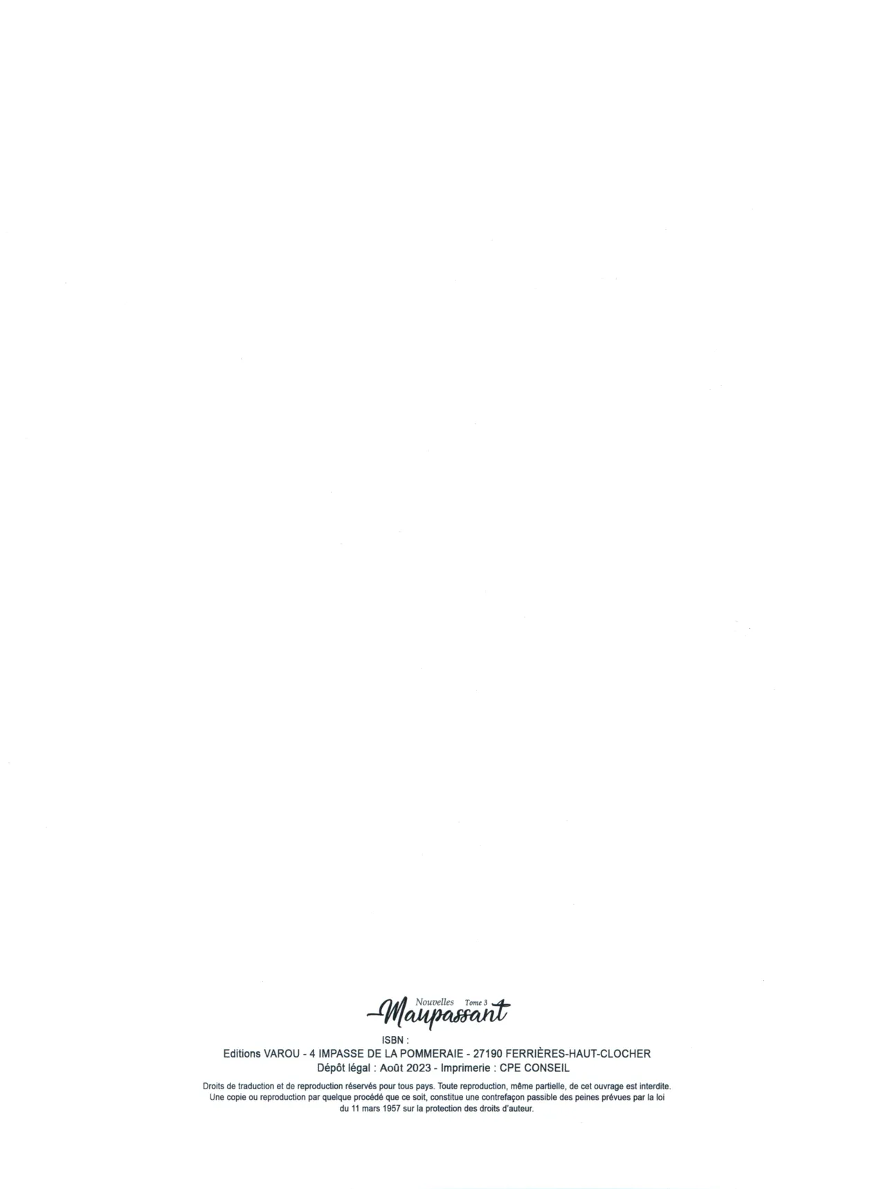 Les nouvelles de Guy de Maupassant - tome 3 page 3 full