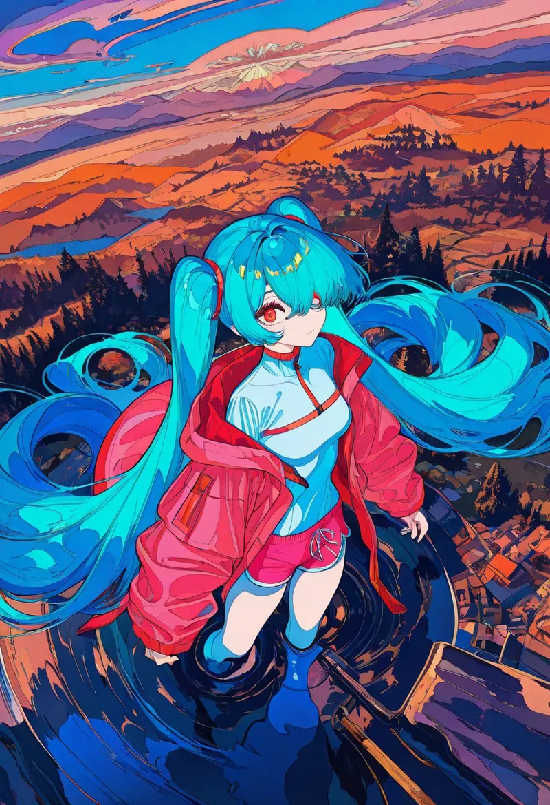BLUE HAIRED TWINTAILS: FISHEYE VIEW page 10 full