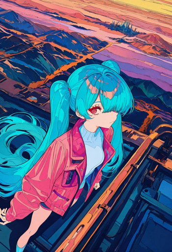 BLUE HAIRED TWINTAILS: FISHEYE VIEW cover