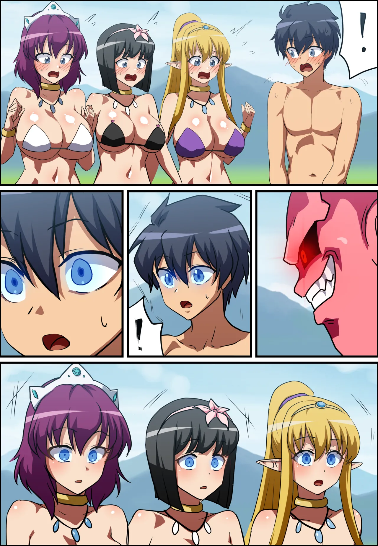 The Familiar of Zero - Tiffania  Henrietta  Siesta  Majin buu 1-2 page 9 full