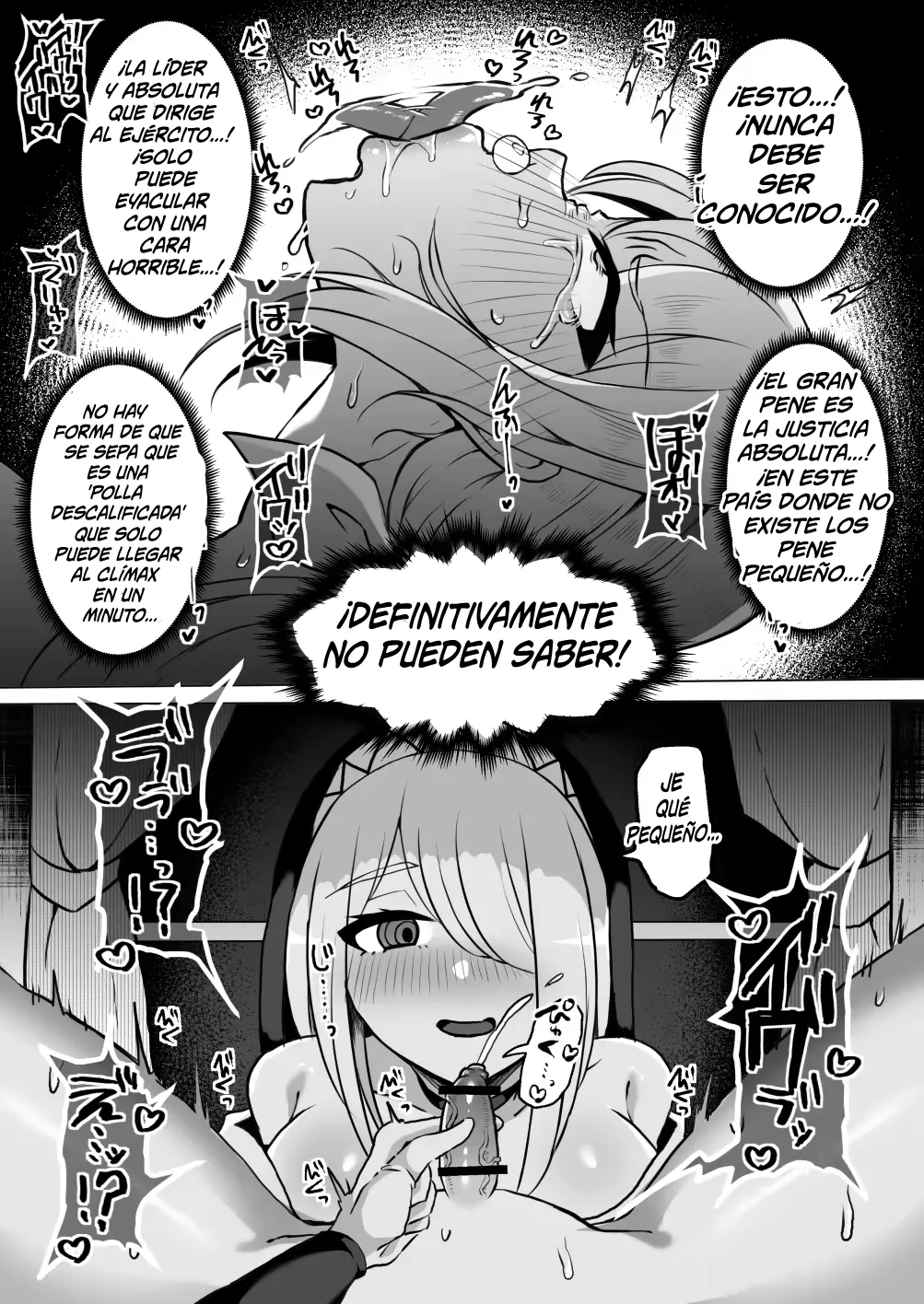General femenina de pene pequeño completamente entrenada como un cerda masoquista ~En un país donde los penes grandes se consideran justicia, a una general femenina orgullosa que nació con un pene pequeño y sin circuncidar se le enseña una lección exhaustiva hasta que queda reducida a una cerda masoquista digna de un pene pequeño~ page 7 full