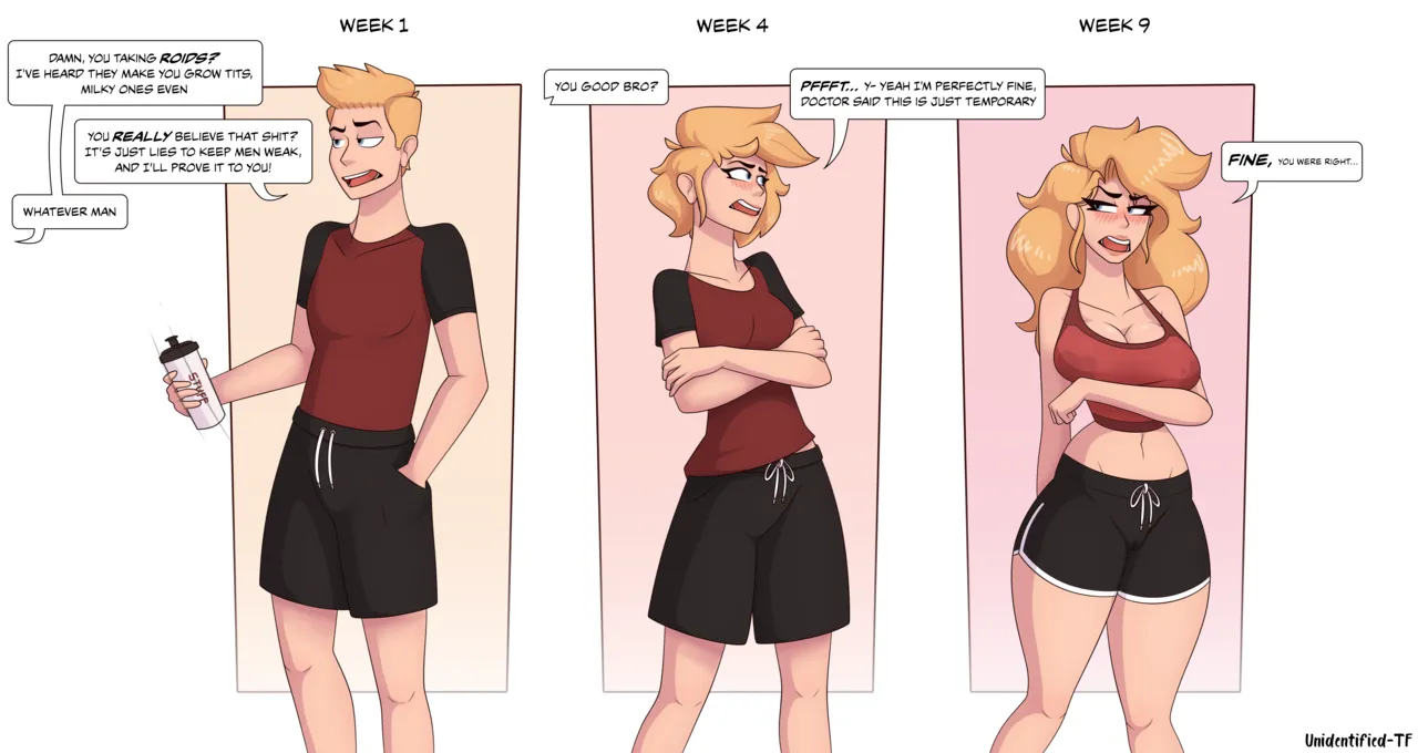 Gender Change Short comics compilation page 1 full