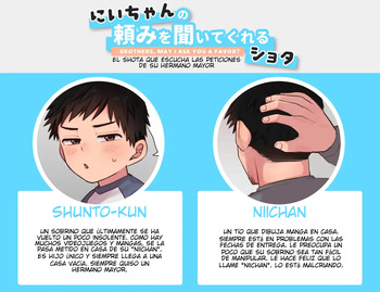 Niichan no tanomi o kiite kureru shotai | El shota que atiende las peticiones de su hermano mayor cover