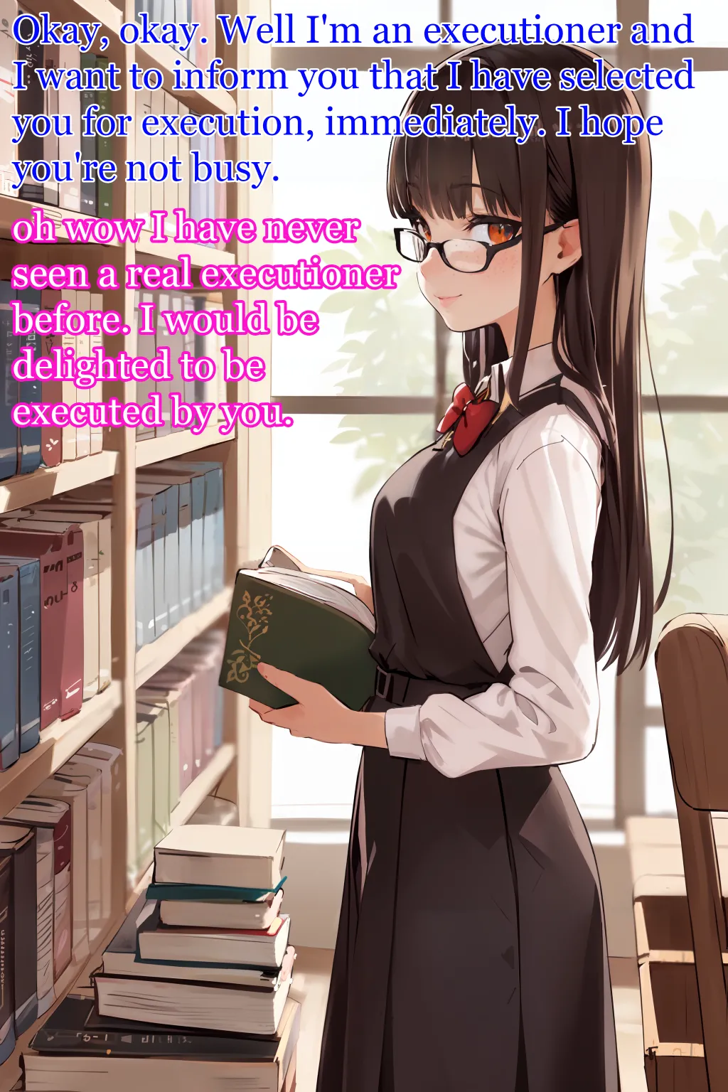 Library Girl Electrocution page 4 full