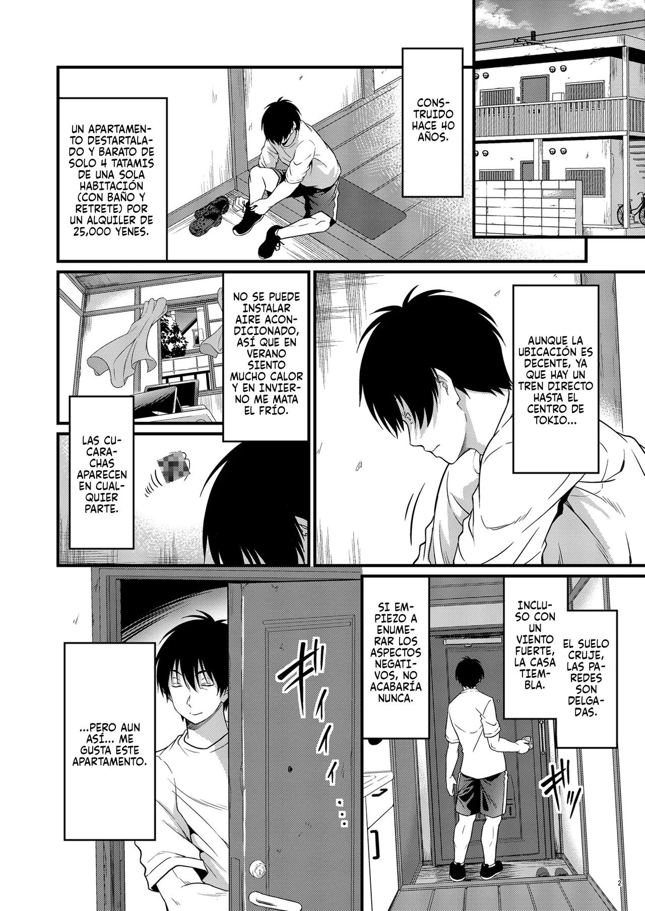 Yojouhan Ikken Apart de Komochi Dosukebe Rinjin to Asedaku Noukou na Otsukiai  | Un apasionado romance con milujuriosa vecina que es madre soltera en un pequeño apartamento de una sola habitación. page 4 full