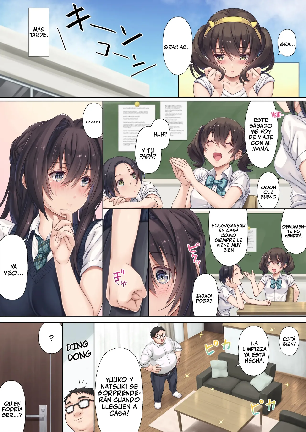 Musume no Class no Iinchou wa Papa ga Hoshii Rashii｜La Presidenta de Clase de Mi Hija Quiere un Papá page 8 full