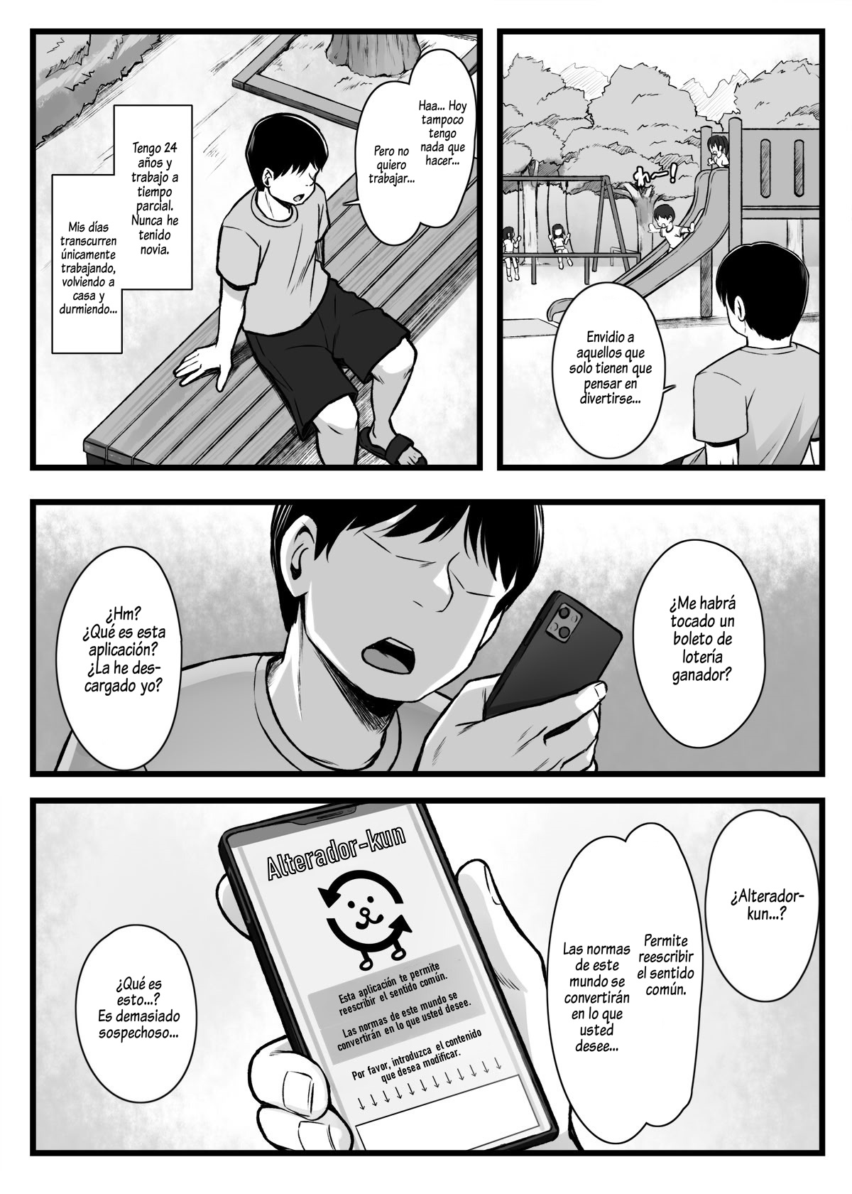 Joushiki Kaihen App ''Kaihen-kun''｜Haz lo que quieras con la aplicación de alteración del sentido común, ''Kaihen-kun'' de Yaritai Houdai! page 2 full
