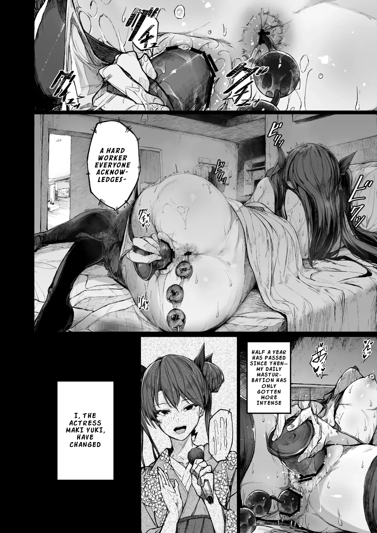Kairaku Ochi shita Joyuu no Matsuro Kouhen | The Downfall of an Actress Corrupted by Pleasure – Part 2 page 4 full