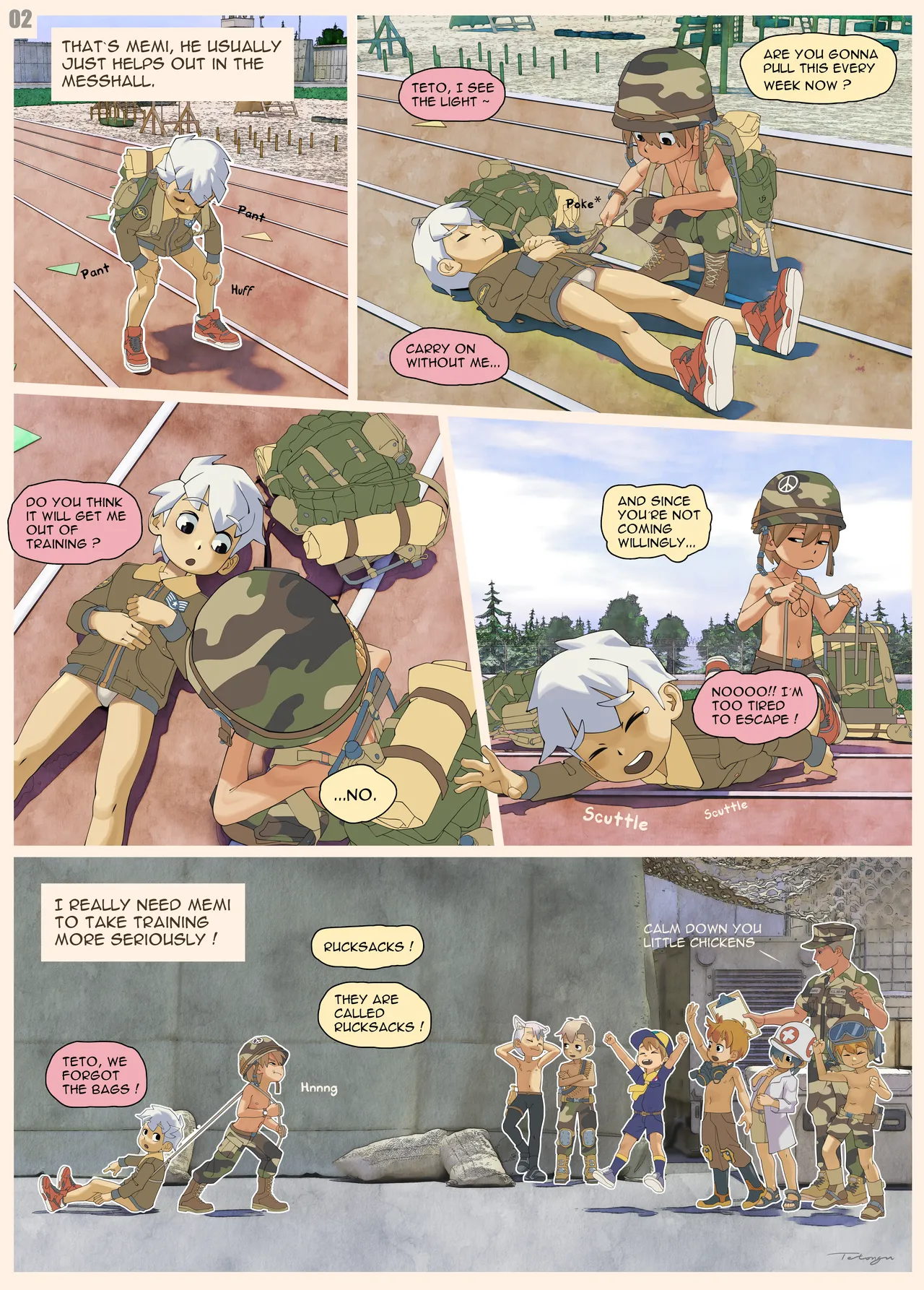 comic special training page 3 full