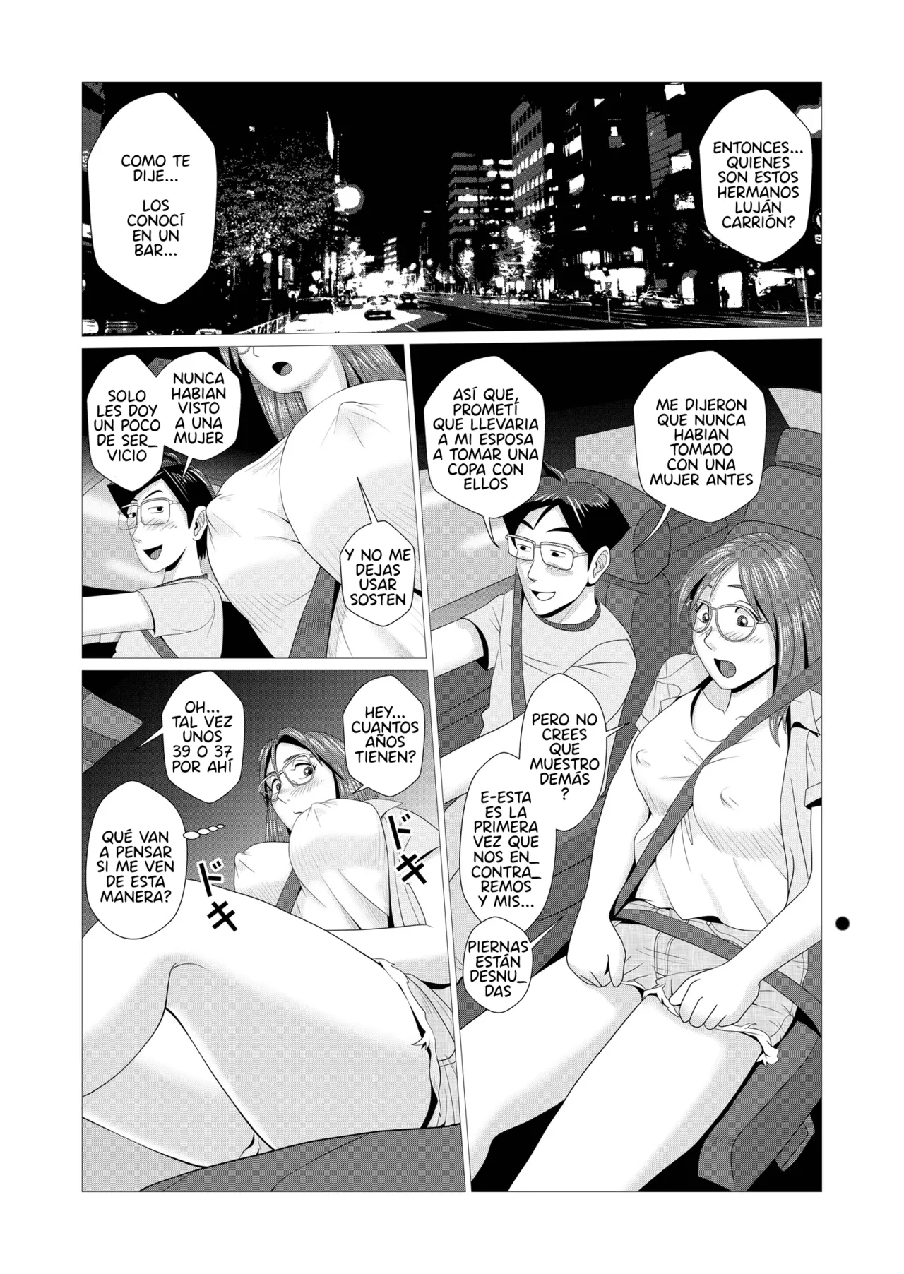 Ero Hitozuma ga Chuunen Doutei Futari o Fudeoroshi｜La Esposa Pervertida se Detona a Dos Vírgenes de Mediana Edad page 3 full