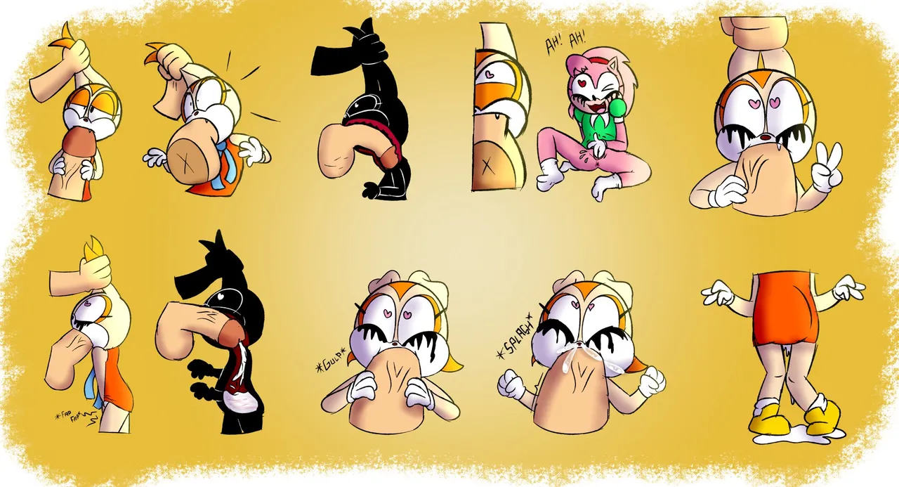 Classic Amy Rose and Cream the Rabbit Commission page 10 full