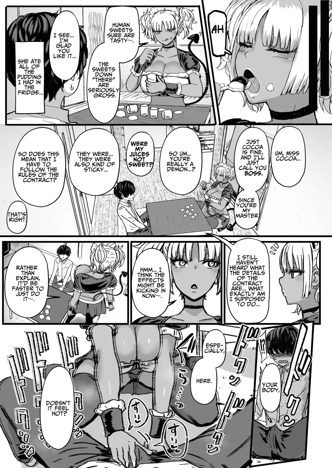 Kuro Gal Maid Inma, Goshu o Kuu. | Kuro-Gyaru Succubus Maid Devours Her Master. page 5 full