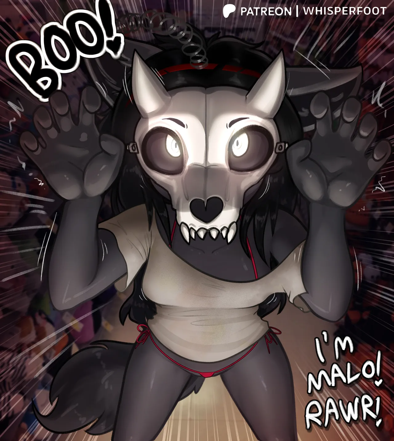 Whisperfoot - SAMI's Halloween Scare 🐺🎭🎃💦 2025 page 9 full