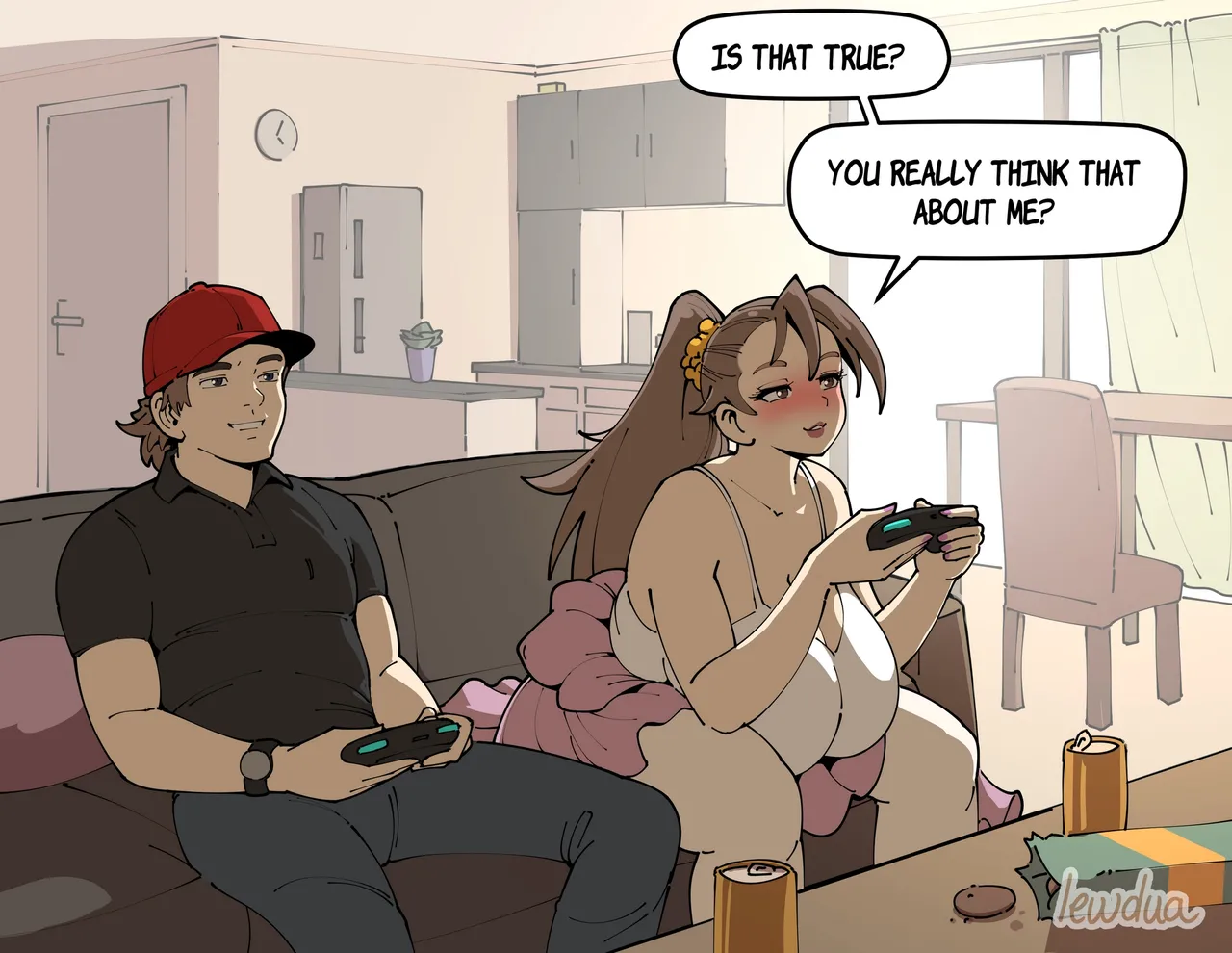 David and Natasha Flirting page 1 full