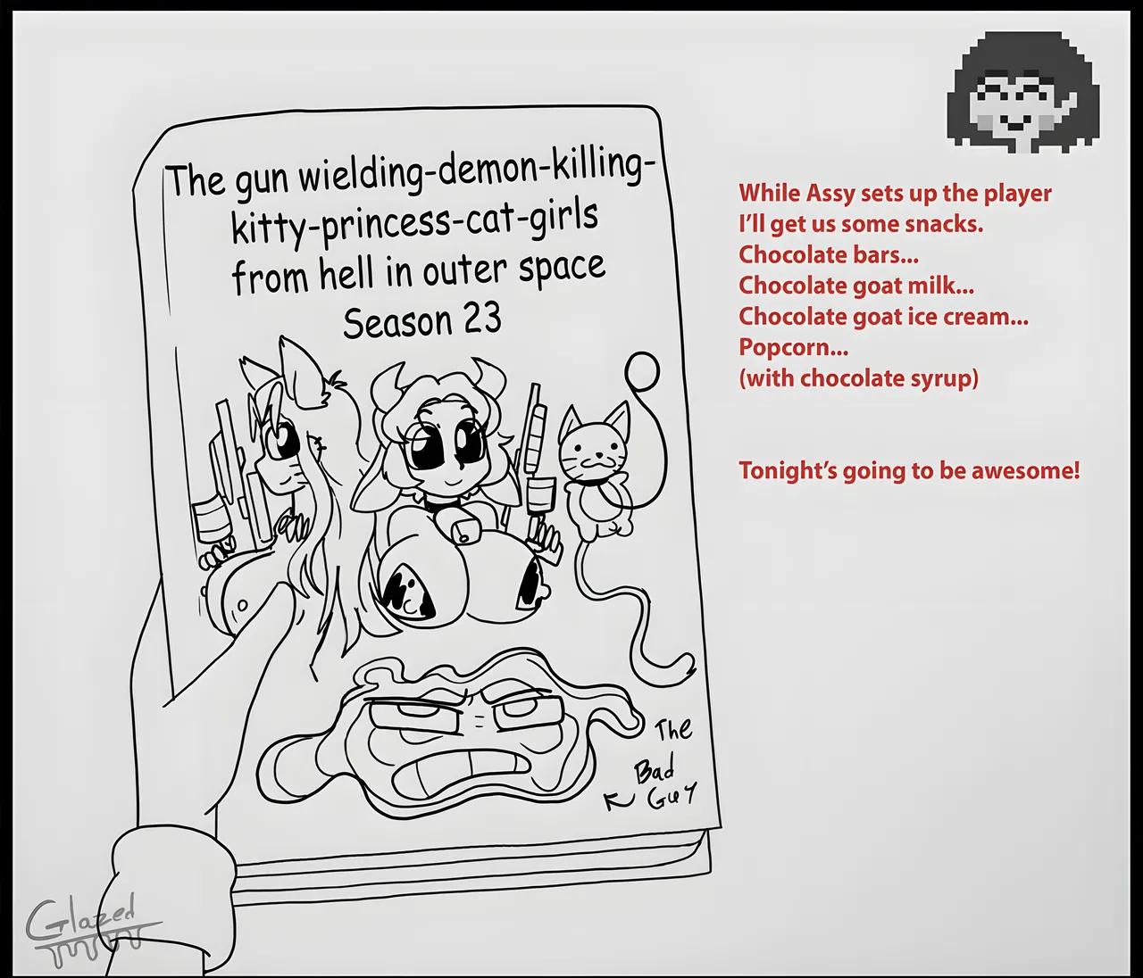 Asriel and Chara home alone page 3 full