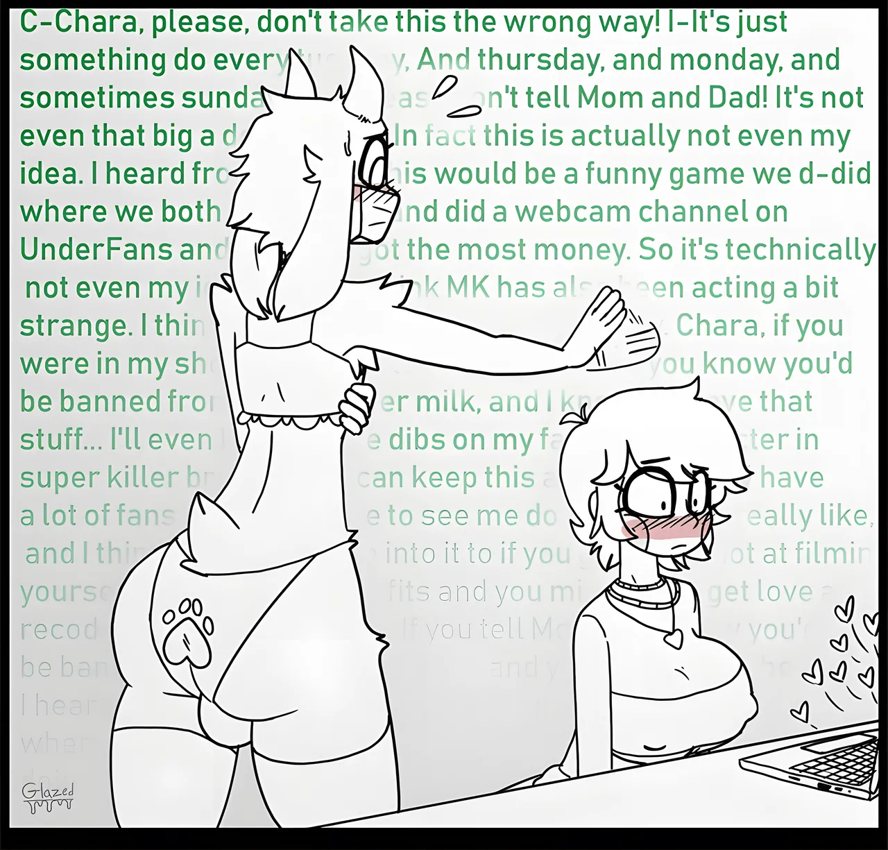 Asriel and Chara home alone page 8 full