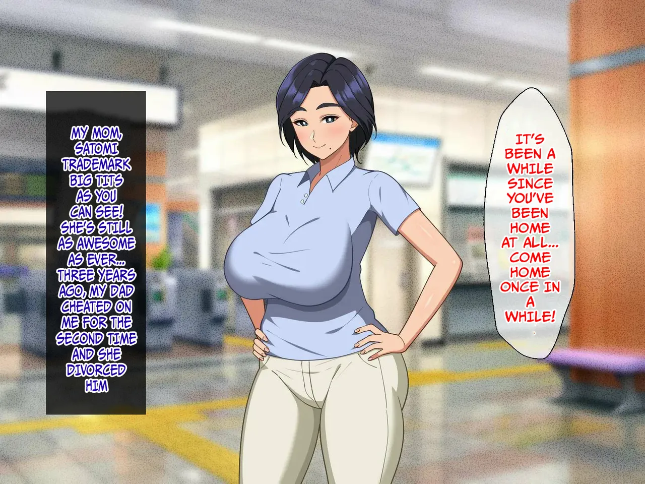 A story about a mother who succumbs to her son's power and becomes his wife. page 4 full