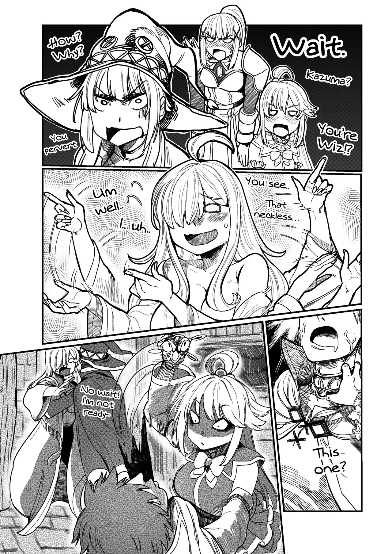 Konosuba: Wiz's possessed Bathtime page 10 full