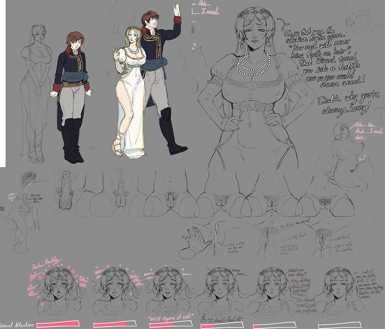 WIP 4chan.org/d/ cursed King TG comic page 1 full