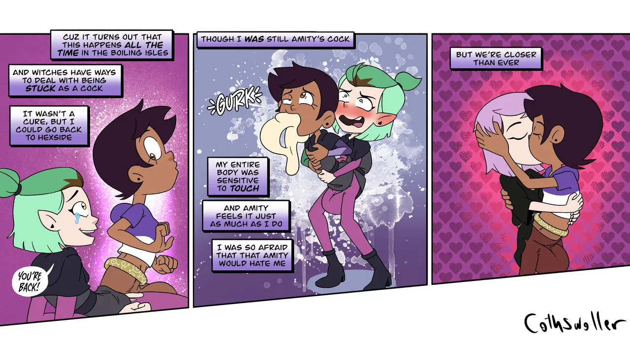 What if Luz got Permanently Turned into Amity's Cock and Balls? page 4 full