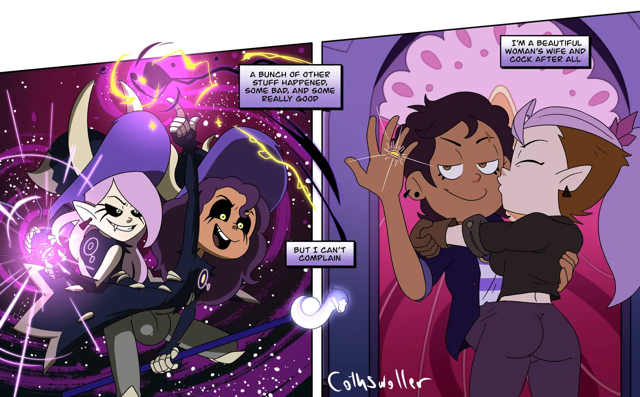 What if Luz got Permanently Turned into Amity's Cock and Balls? page 5 full