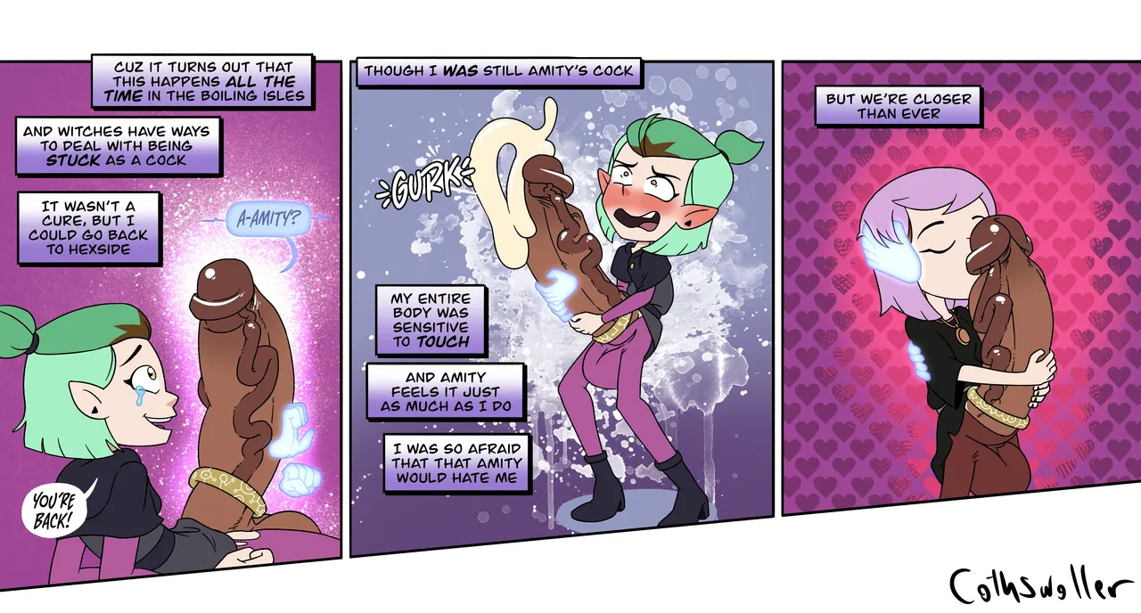 What if Luz got Permanently Turned into Amity's Cock and Balls? page 6 full