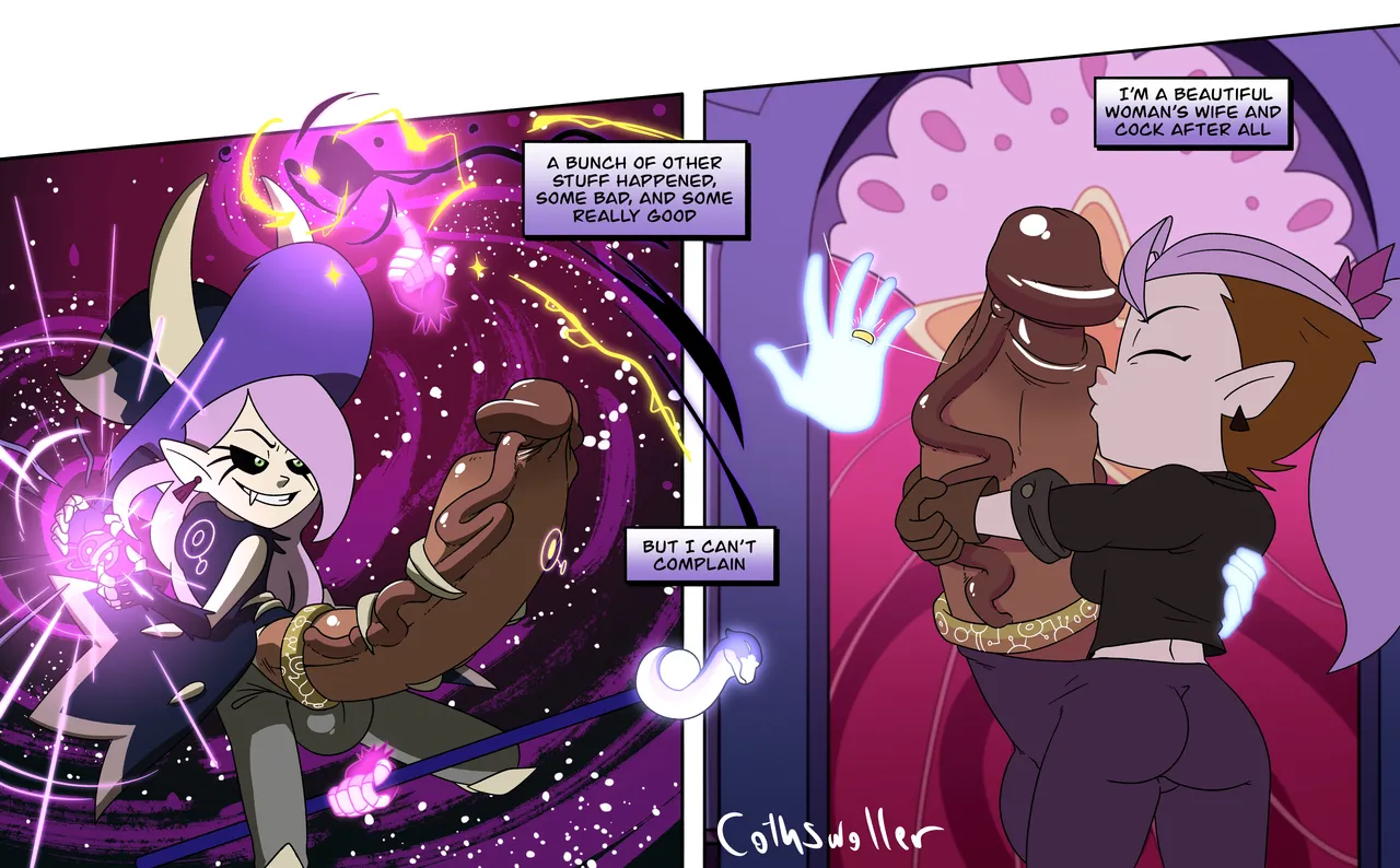 What if Luz got Permanently Turned into Amity's Cock and Balls? page 7 full