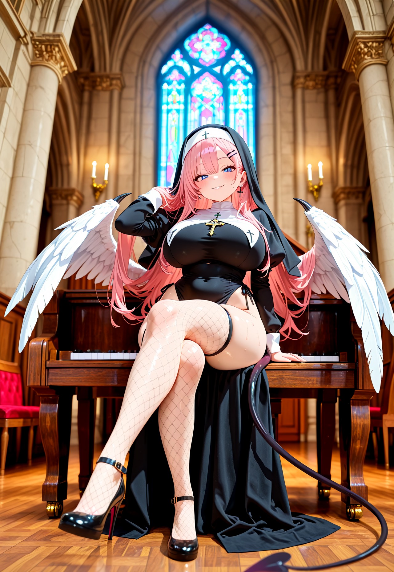NUN SUCCUBUS POV – PIANO CROSSED LEGS page 3 full