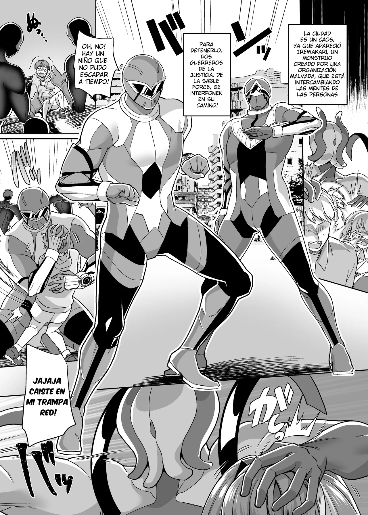 Hero ♂ ⇔ Hentai Zako Sentouin ♀ page 2 full