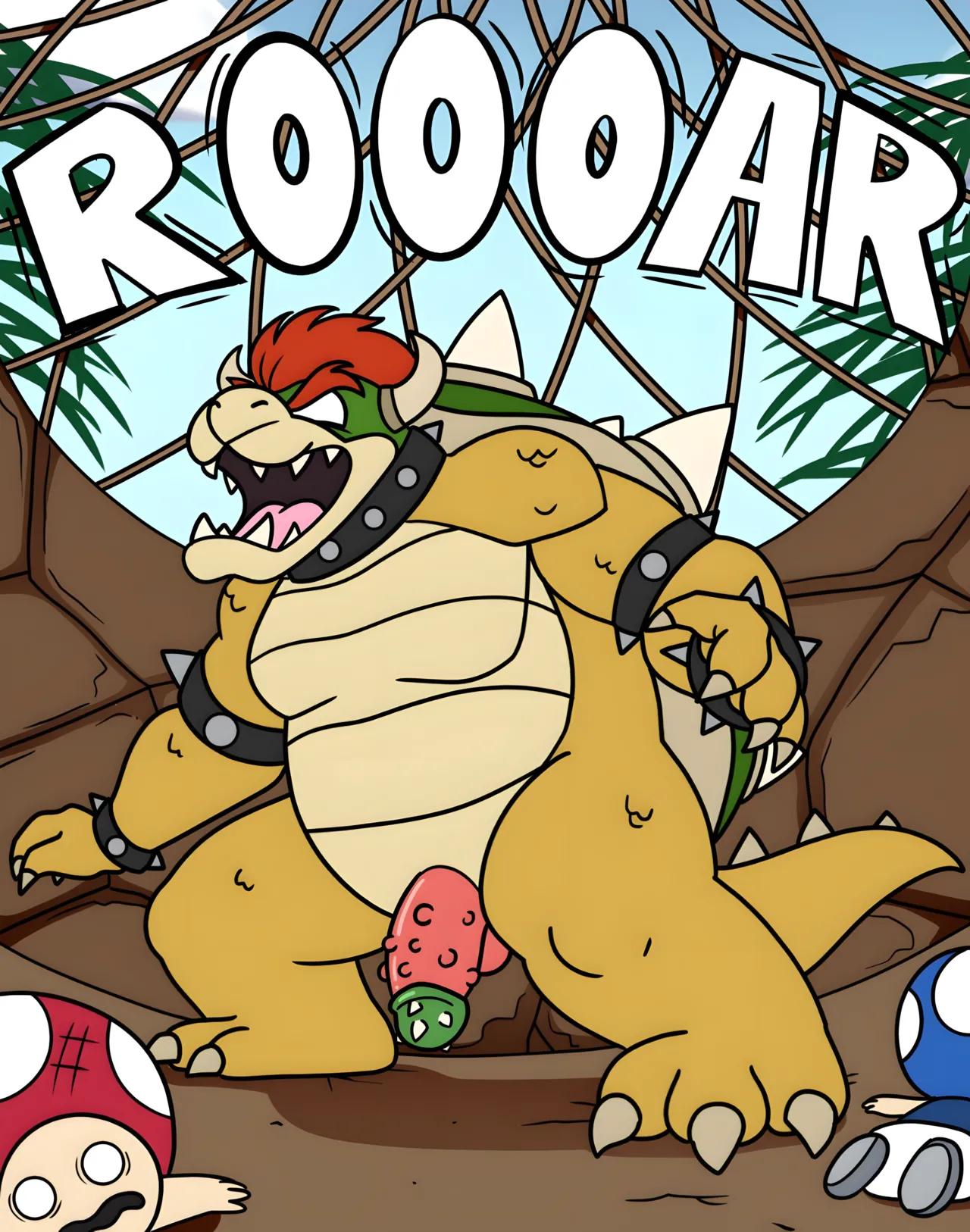 Bowser and an Amazon Princess Peach page 2 full
