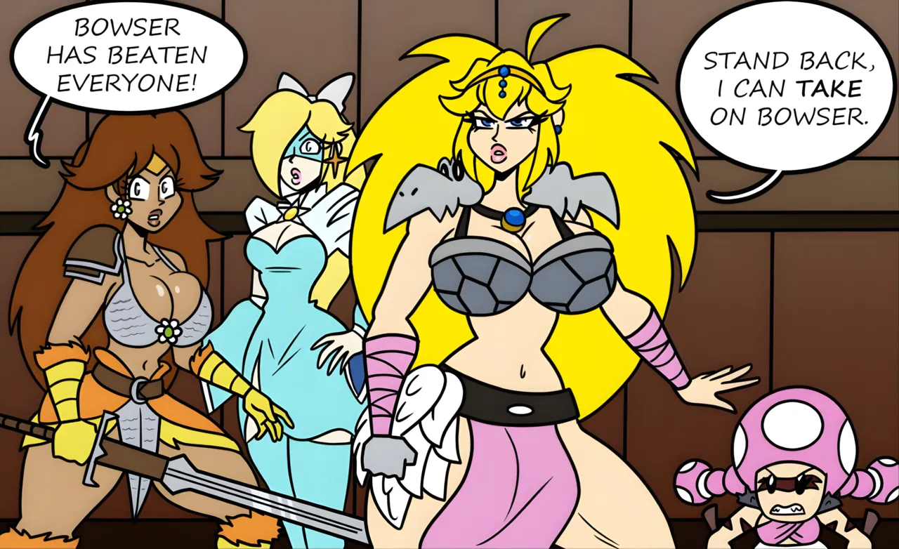 Bowser and an Amazon Princess Peach page 3 full