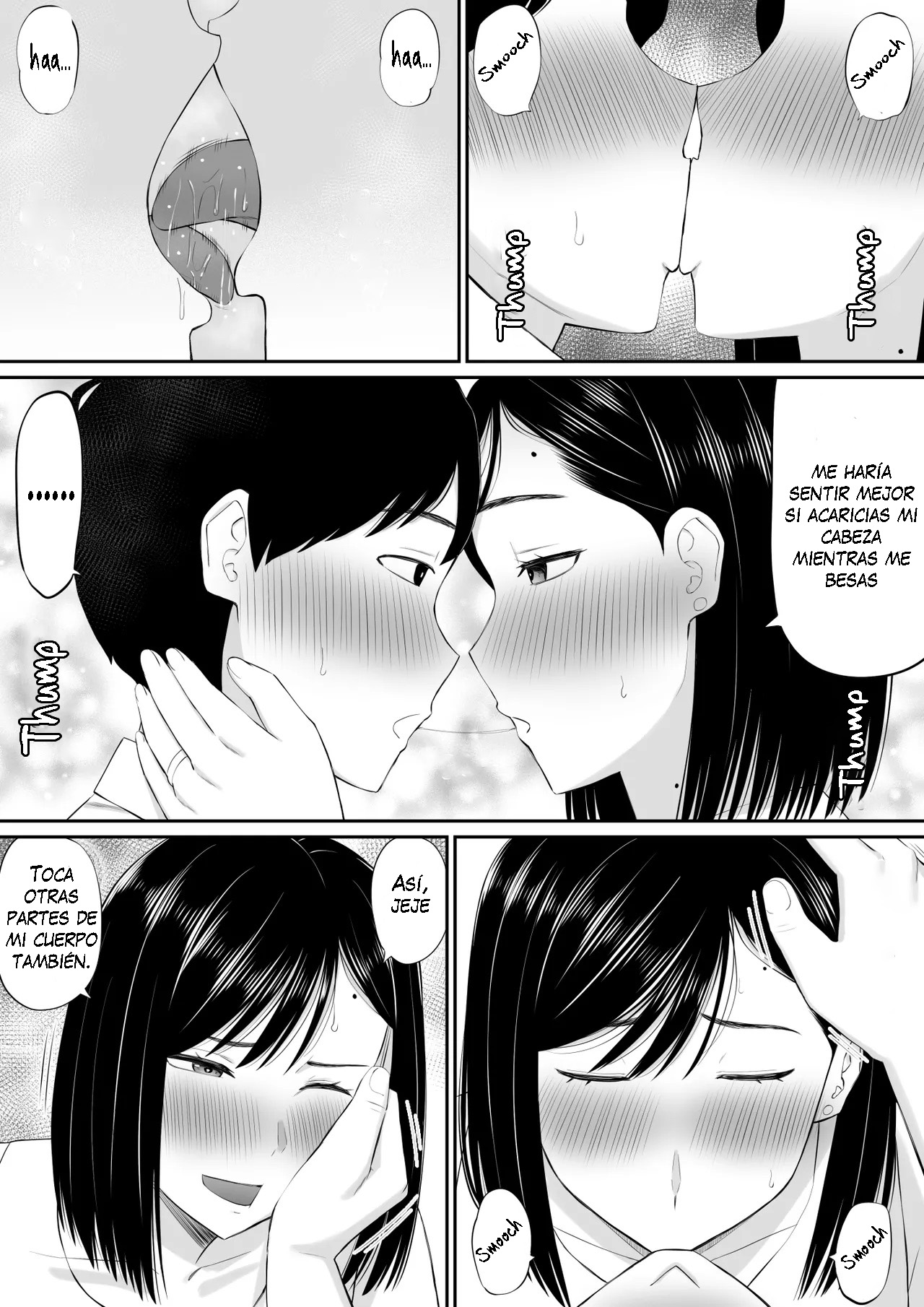 Sewayaki Kaa-san Musume no Kareshi ni Tanomarete Hitohada Nugu｜Una madre servicial se desnuda a petición del novio de su hija page 10 full